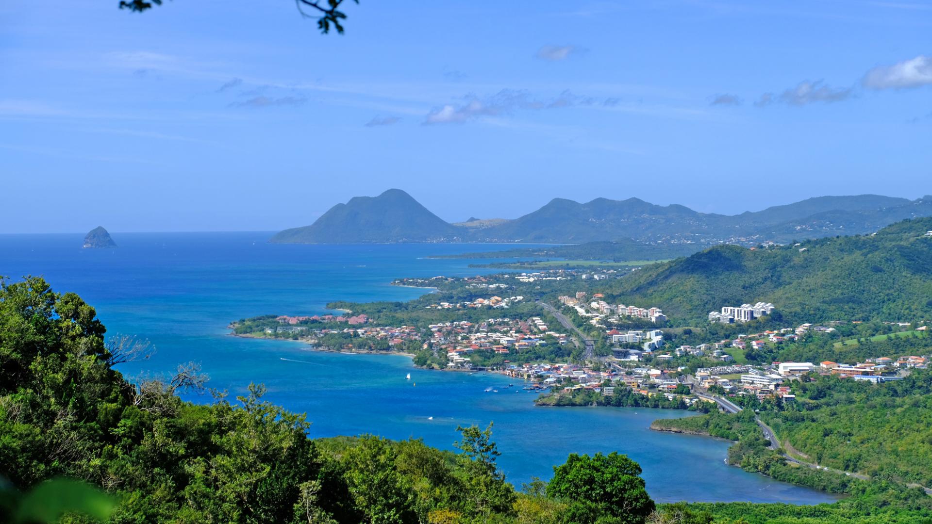 Panorama Ville du Marin Morne Larcher Rocher du Diamant Martinique