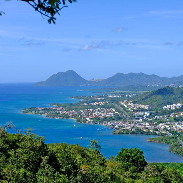 Panorama Ville du Marin Morne Larcher Rocher du Diamant Martinique