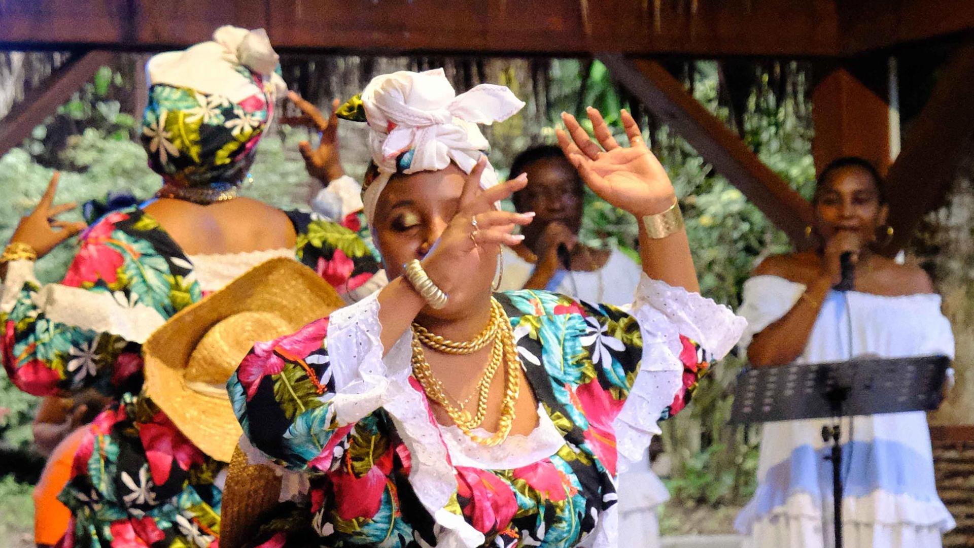 Traditional dance Savane des Esclaves Trois-Îlets Martinique