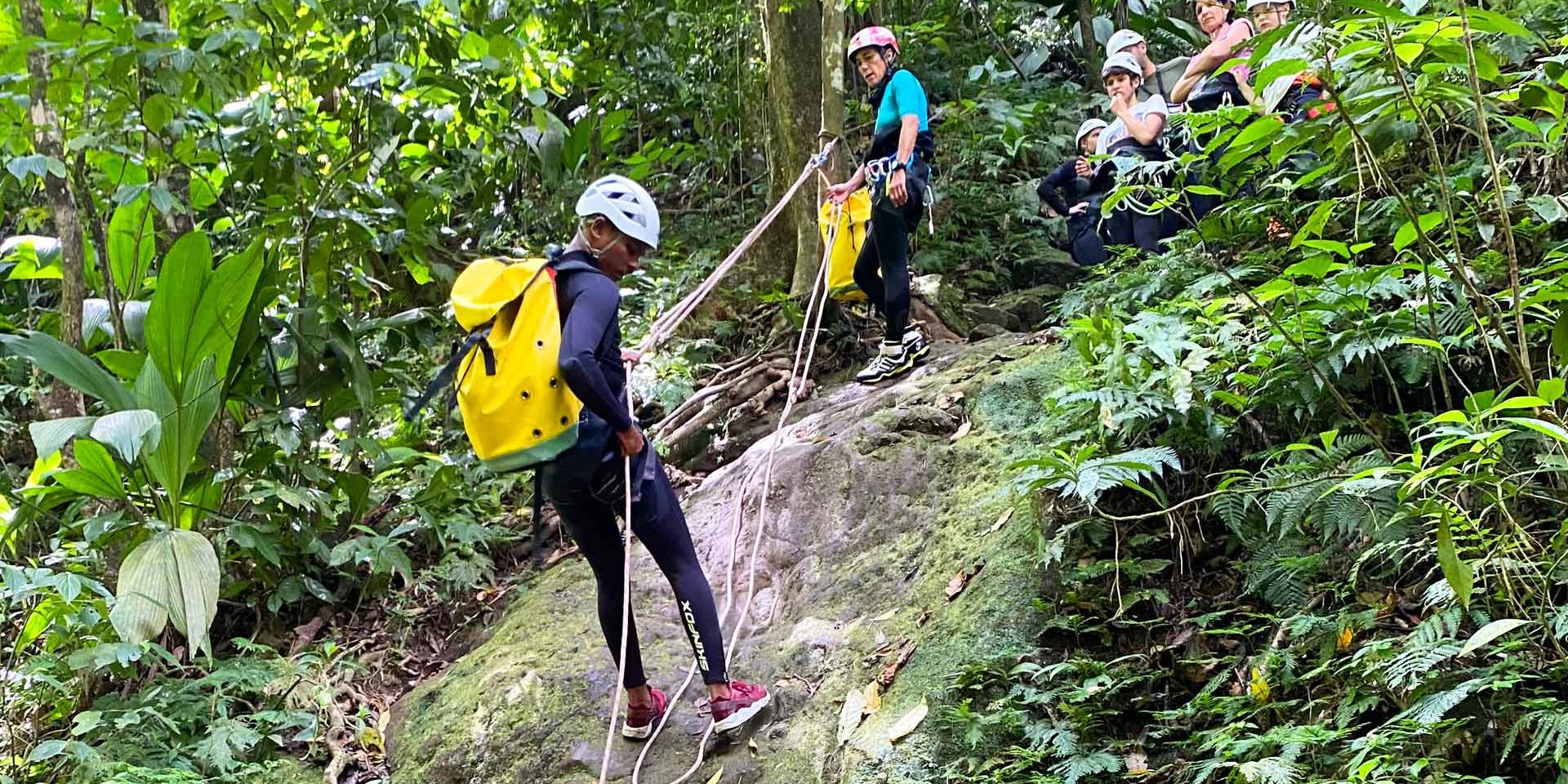 Canyoning Abseiling Mitan River Morne-Vert Martinique