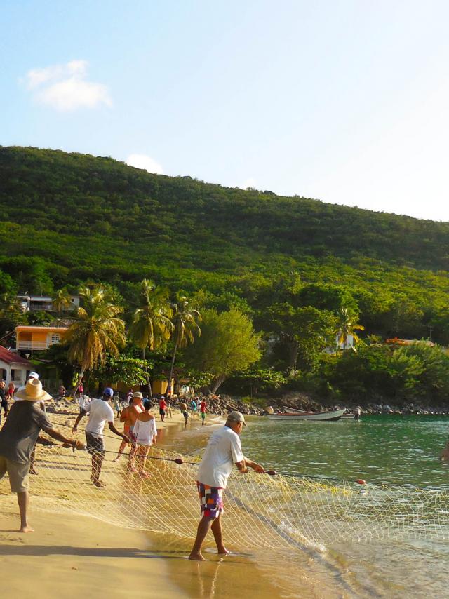 Beach of Anse Dufour Seine fishing Les Anses-d'Arlets Martinique