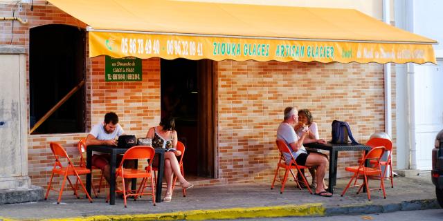 Terrasse Ziouka Glaces Carbet Martinique