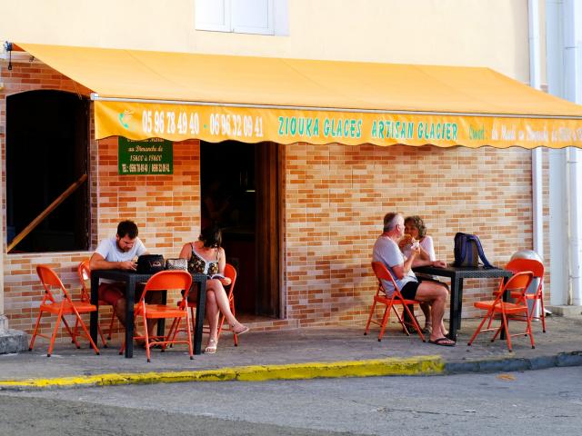 Terrasse Ziouka Glaces Carbet Martinique