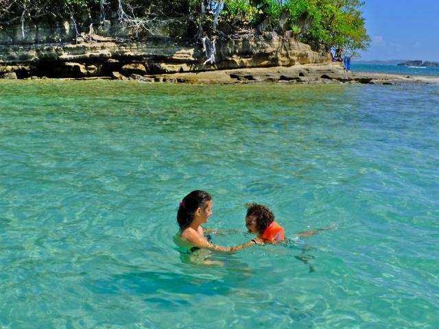 White bottom Bathing Francois Martinique