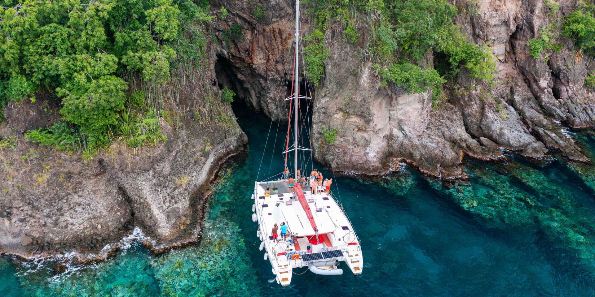 Grotte aux chauves-souris Catamaran Kokoumdo Trois-îlets Martinique