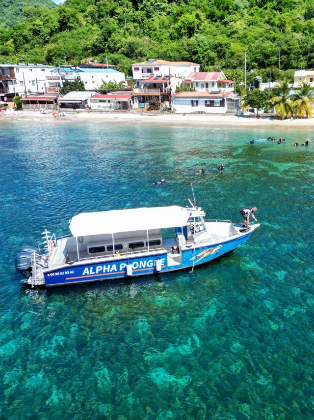 Boat Alpha diving Anses-d'Arlet Martinique