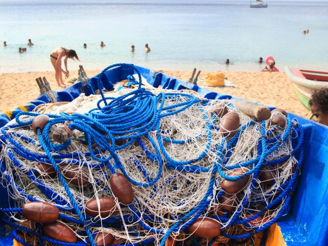 Filet de pêche Bateau Anse Dufour Anses-d'Arlet Martinique