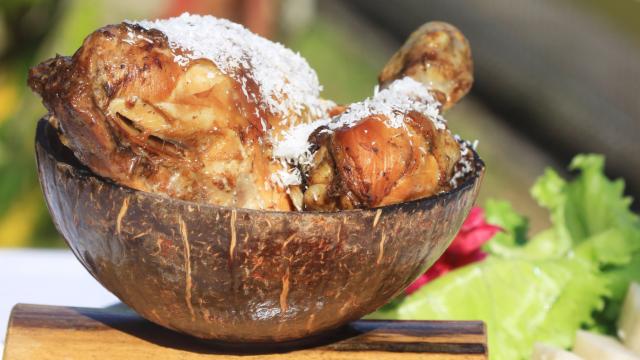 Coconut chicken Le Bambou Morne-rouge Martinique