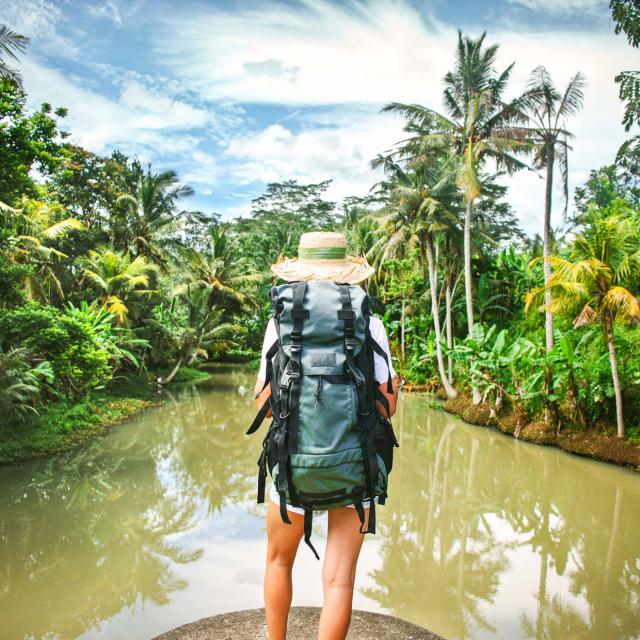 Martinique hiker