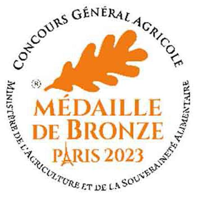 Médaille de bronze Concours Général Agricole de Paris 2023