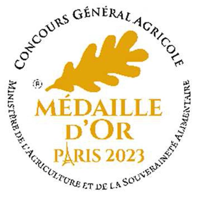 Médaille d'or Concours Général Agricole de Paris 2023