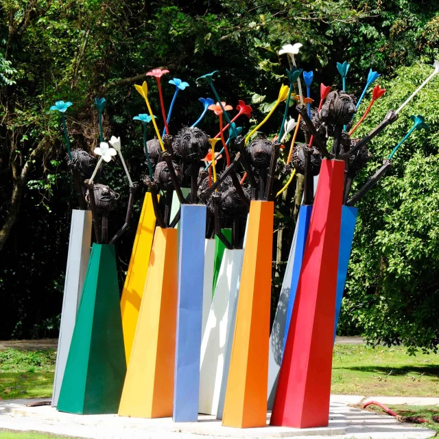 Sculpture Jardin Distillerie Maison La Mauny Rivière-Pilote Martinique