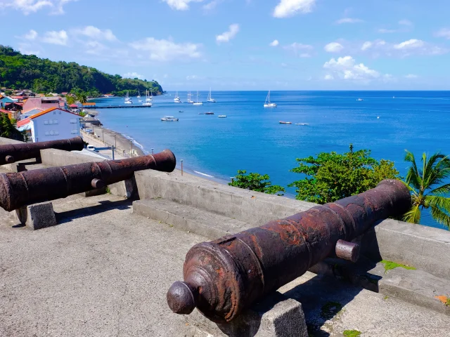 Canons Ville Mémorial de la catastrophe de 1902 Musée Franck A.Perret Saint-Pierre Martinique