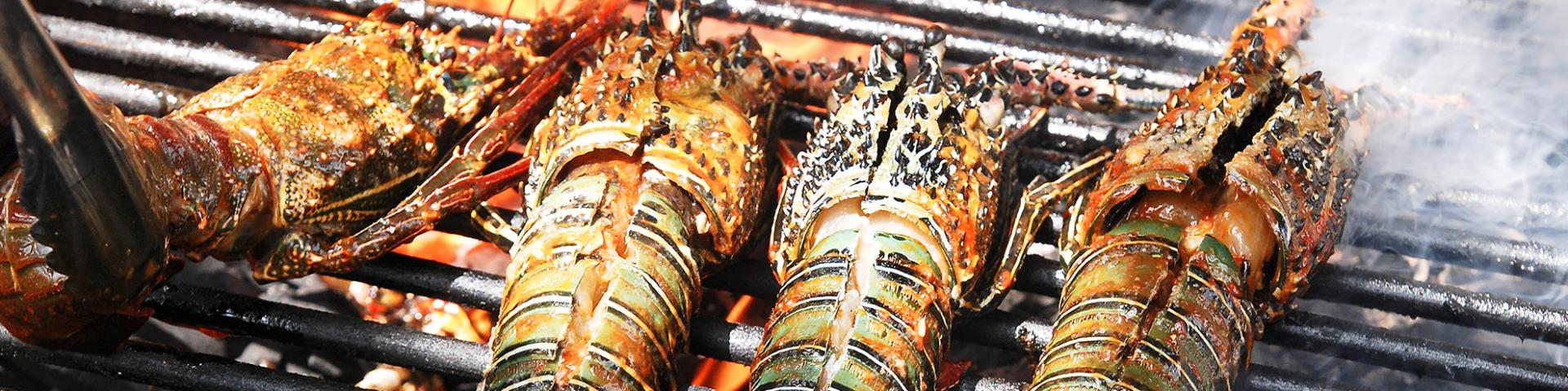 Langoustes grillées Recette Martinique