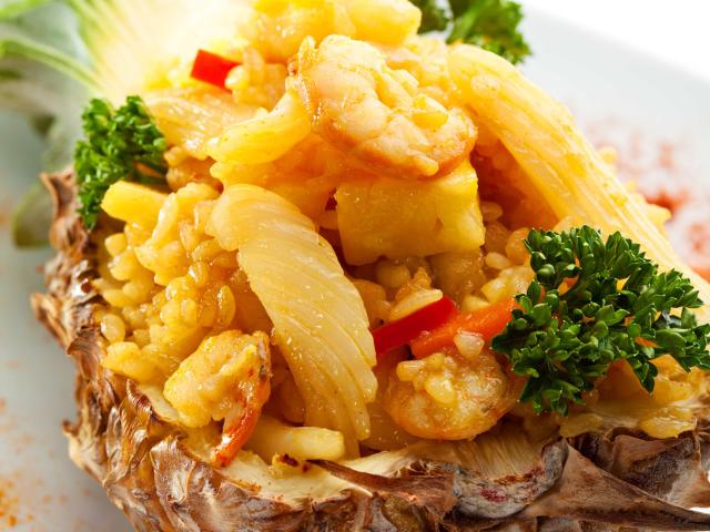 Riz aux crevettes et ananas Recette Martinique