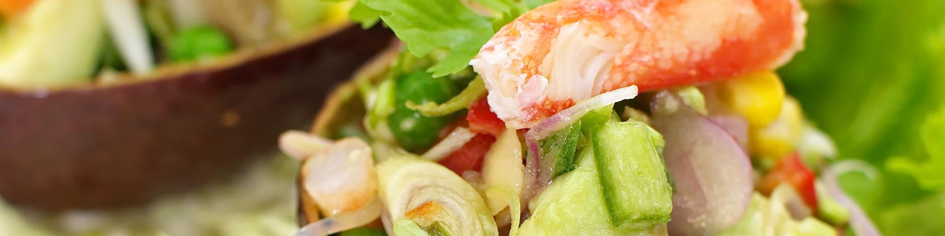 Salade avocat crevettes Recette Martinique