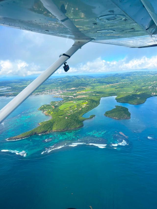 Trou cochon Ilet Petite Grenade Acf Aviation Lamentin Martinique