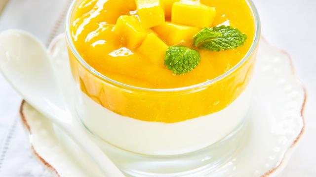 Panacotta à la mangue Recette Martinique