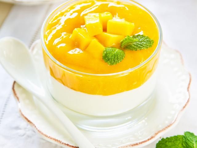 Panacotta à la mangue Recette Martinique