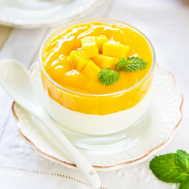 Panacotta à la mangue Recette Martinique