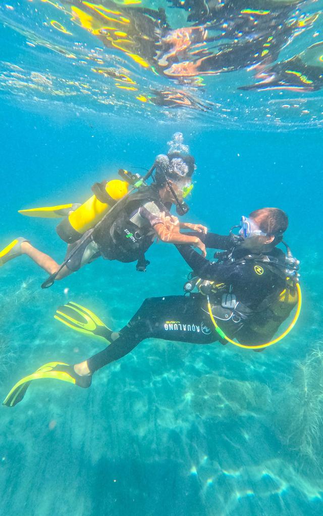 Baptême Club de plongée A Papa D'lo Saint-Pierre Martinique