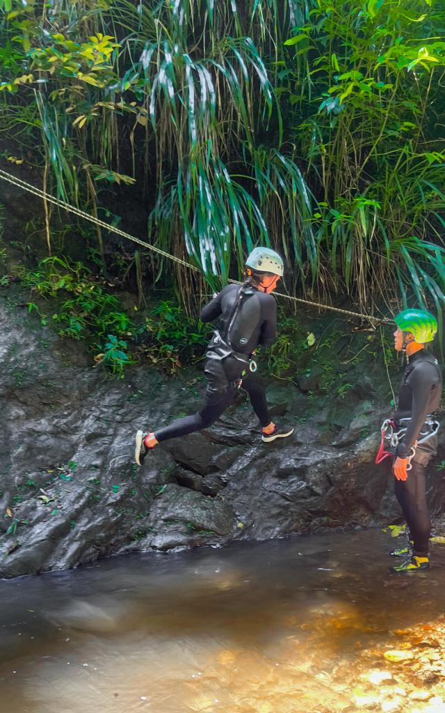 Canyoning Rivière Mitan Bureau de la randonnée et du canyoning Morne-Vert Martinique