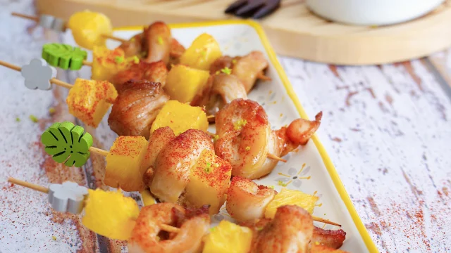 Recette Brochettepouletananas