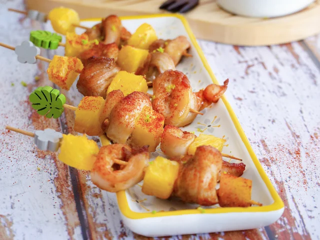 Recette Brochettepouletananas