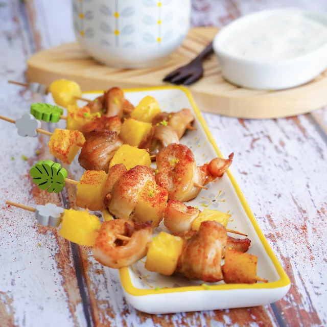 Recette Brochettepouletananas