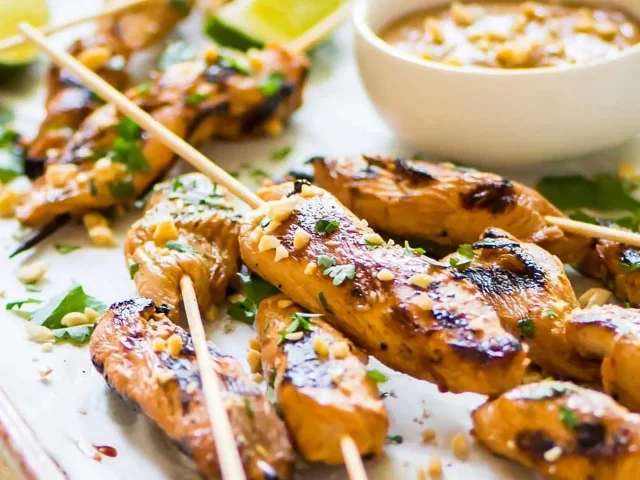 Brochettes De Poulet Satay