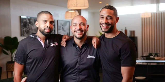 Chefs Sébastien Jean-Jospeh, Christophe Priam, Grégory Anelka Restaurant Le Miza Fort-de-France Martinique