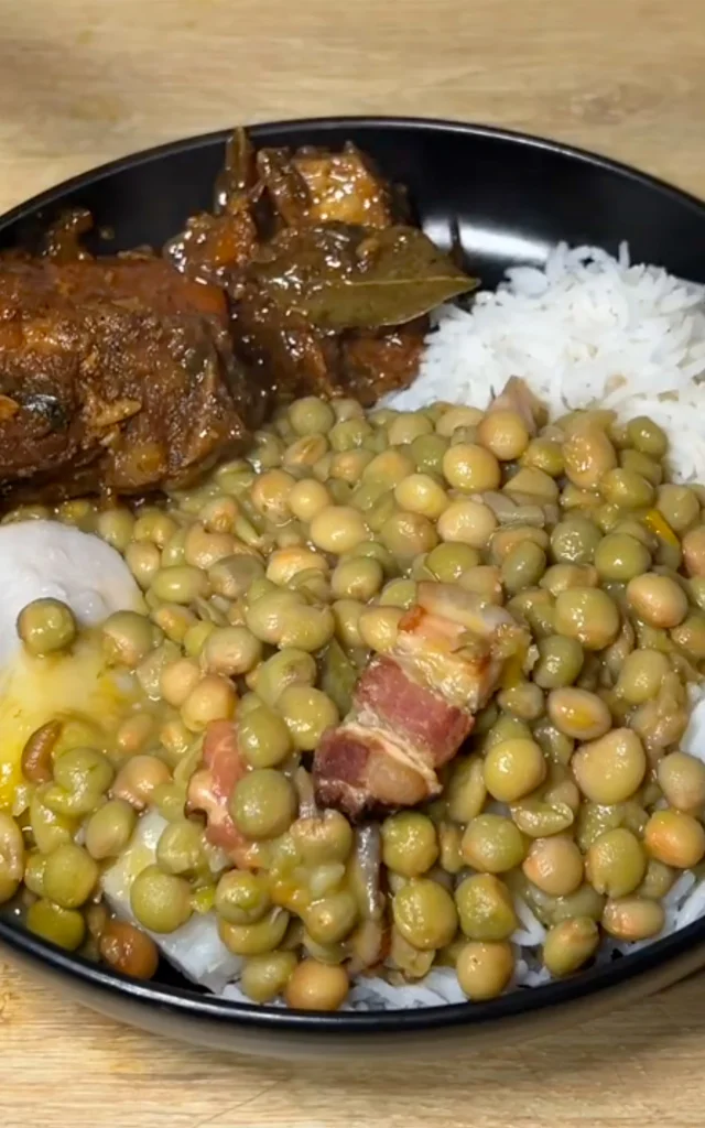 Ragout de cochon Pois d'angole Recette Martinique