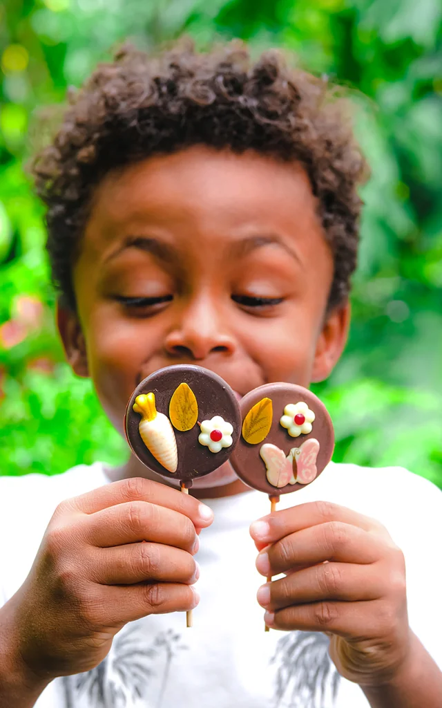 Sucette en chocolat Frères Lauzéa Lamentin Martinique