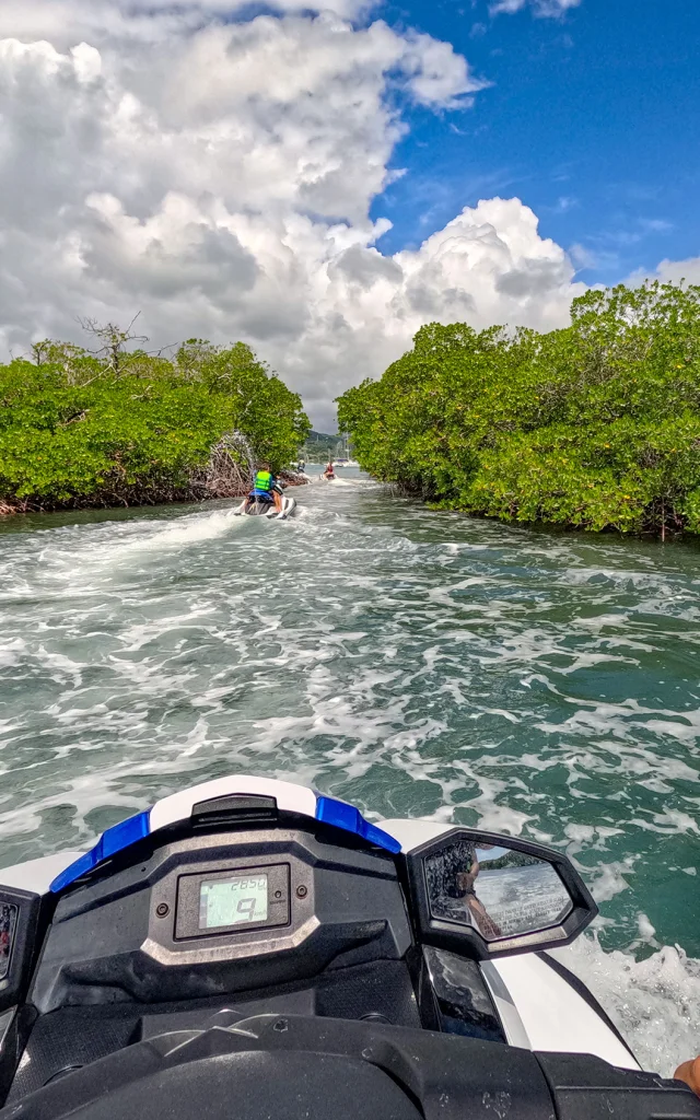 Jet ski Jet7 Mangrove Baie du Marin Sainte-Anne Martinique