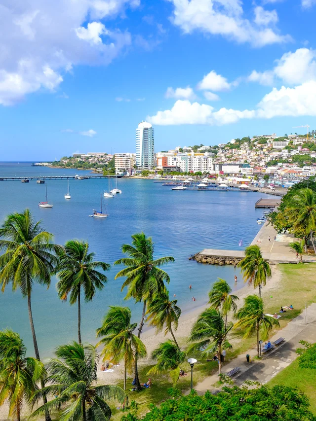 Plage de la Française Malecon Ville de Fort-de-France Martinique